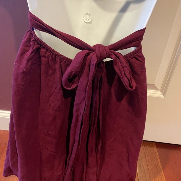 Tobi maroon multi way tie wrap dress XS - Picture 7 of 8